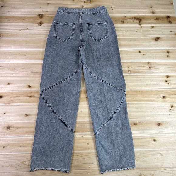 Shein Jeans Womens Size 6 Gray Wash Loose Fit Denim Jeans - Picture 5 of 6